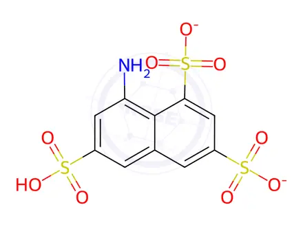 Chemical structure of 8-Aminonaphthalene-1,3,6-trisulphonic acid disodium hydrate