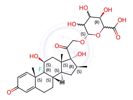 Chemical structure of Betamethasone b-D-Glucuronide