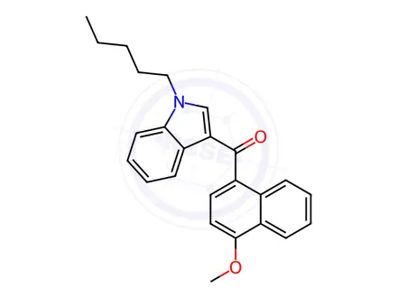 Chemical structure of JWH 081