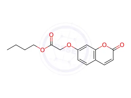Chemical structure of butyl 2-(2-oxochromen-7-yl)oxyacetate