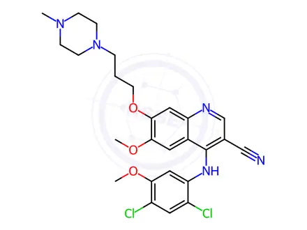 Chemical structure of Bosutinib Monohydrate