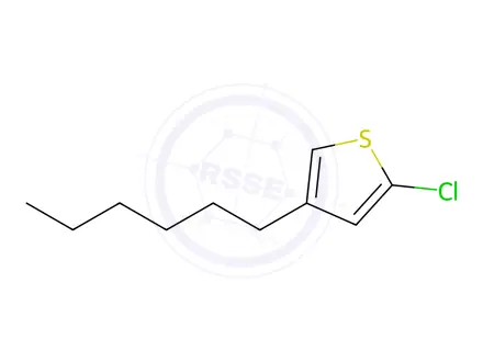 Chemical structure of Thiophene, 2-chloro-4-hexyl-