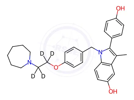 Chemical structure of Bazedoxifene-d4
