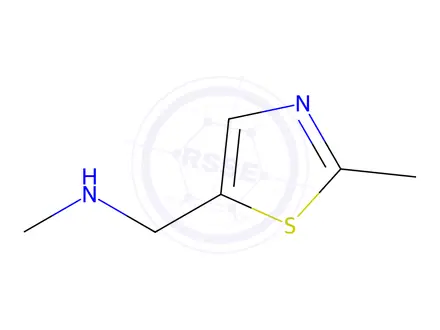 Chemical structure of 4-ThiazoleMethanaMine, 2-Methyl-, hydrochloride (1:2)