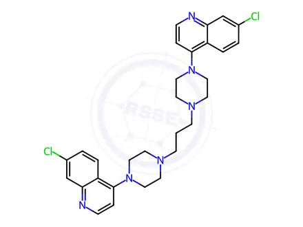 Chemical structure of Piperaquine Phosphate