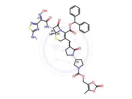 Chemical structure of Ceftobiprole Impurity 11