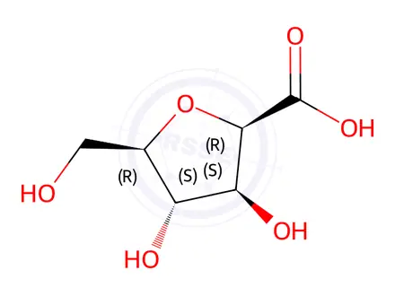 Chemical structure of Sodium Gluconate Impurity 15 (2,5-Anhydro-D-gluconic acid)