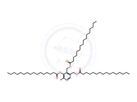 Chemical structure of Pyridoxine Impurity 117 (pyridoxine Tripalmitate)