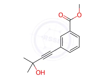 Chemical structure of METHYL 3-(3-HYDROXY-3-METHYL-1-BUTYNYL)BENZOATE