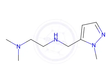 Chemical structure of N,N-dimethyl-N'-[(1-methyl-1H-pyrazol-5-yl)methyl]ethane-1,2-diamine