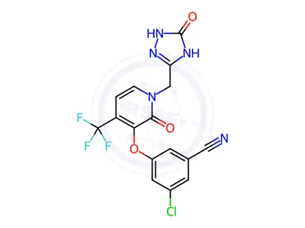 Chemical structure of Doravirine Impurity 4