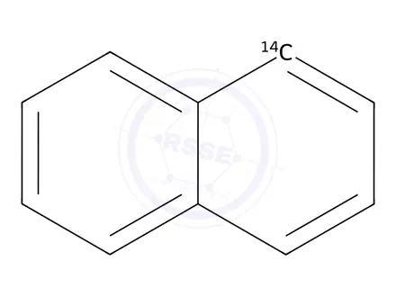 Chemical structure of NAPHTHALENE-1-14C