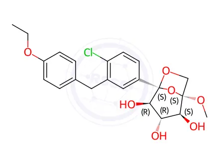Chemical structure of Ertugliflozin Impurity 62