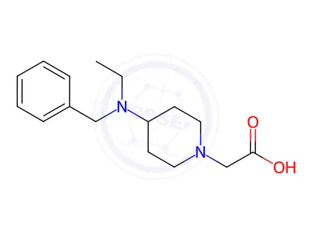 Chemical structure of 2-(4-(Benzyl(ethyl)amino)piperidin-1-yl)acetic acid