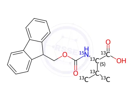 Chemical structure of Valine Impurity 116-13C5