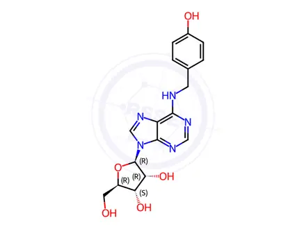 Chemical structure of adenosine