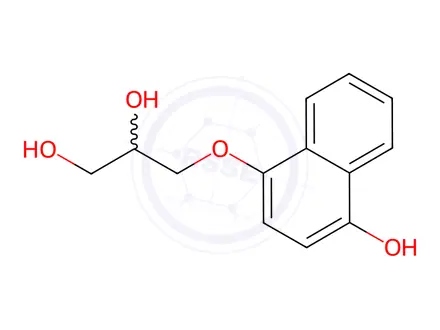 Chemical structure of 4-hydroxypropranolol glycol