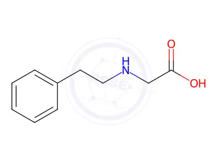 Chemical structure of 2-[(2-Phenylethyl)amino]acetic acid hydrochloride