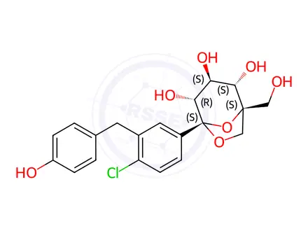 Chemical structure of Ertugliflozin Impurity 5