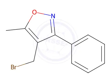 Chemical structure of 4-(Bromomethyl)-5-methyl-3-phenylisoxazole
