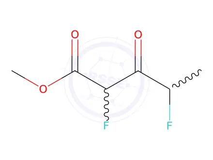 Chemical structure of Pentanoic acid, 2,4-difluoro-3-oxo-, methyl ester