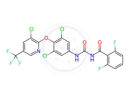 Chemical structure of Chlorfluazuron