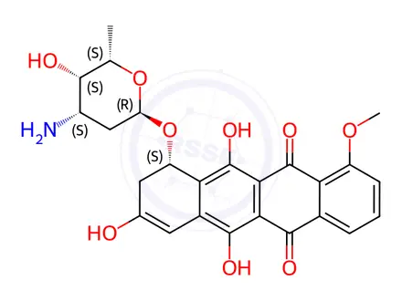 Chemical structure of Doxorubicin Impurity 9
