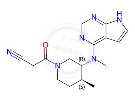 Chemical structure of Tofacitinib Impurity A