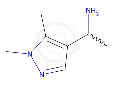 Chemical structure of 1-(1,5-dimethyl-1H-pyrazol-4-yl)ethanamine,2HCl