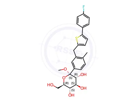 Chemical structure of Canagliflozin Impurity 15
