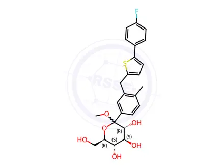 Chemical structure of Canagliflozin Impurity 145