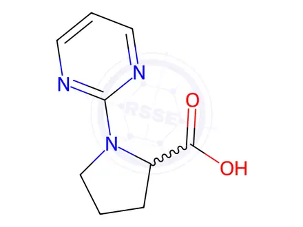 Chemical structure of 1-(Pyrimidin-2-yl)pyrrolidine-2-carboxylic acid