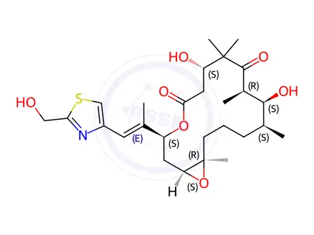 Chemical structure of Ixabepilone Impurity 8 (Epothilone F)