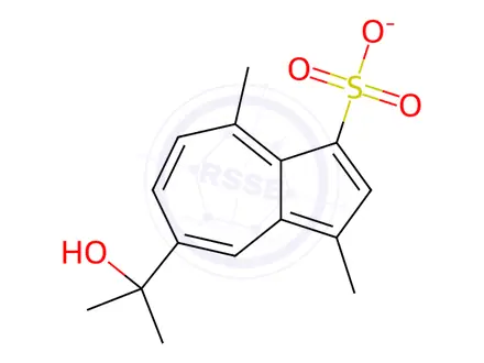 Chemical structure of Sodium Gualenate Impurity 1