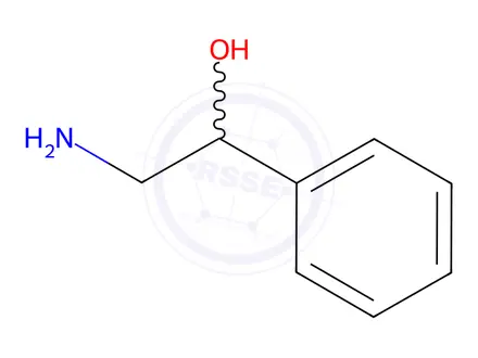 Chemical structure of 2-Amino-1-phenylethanol Solution in Methanol
