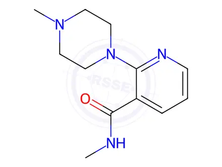 Chemical structure of N-Methyl-2-(4-methylpiperazin-1-yl)nicotinamide