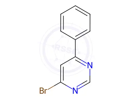 Chemical structure of 4-Bromo-6-phenylpyrimidine