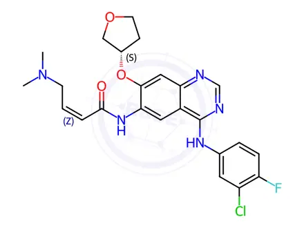 Chemical structure of Afatinib impurity D