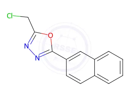 Chemical structure of 2-(CHLOROMETHYL)-5-(2-NAPHTHYL)-1,3,4-OXADIAZOLE