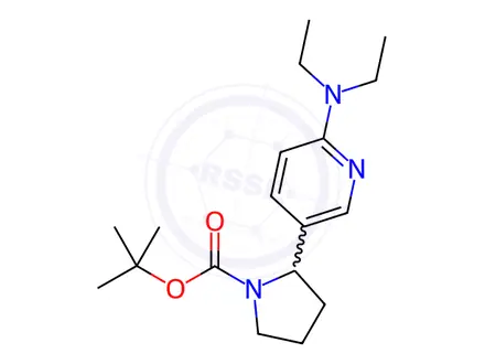 Chemical structure of tert-Butyl 2-(6-(diethylamino)pyridin-3-yl)pyrrolidine-1-carboxylate