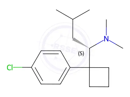 Chemical structure of (S)-Sibutramine Hydrochloride