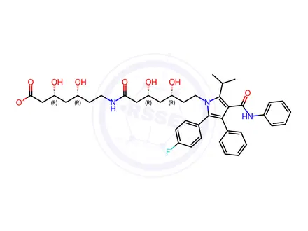Chemical structure of Atorvastatin Impurity F