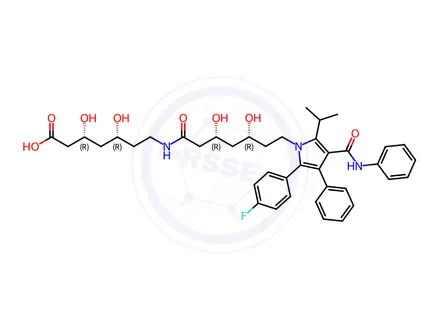 Chemical structure of Atorvastatin Impurity F