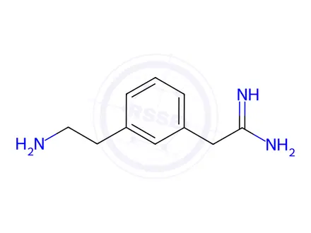 Chemical structure of 2-[3-(2-AMINO-ETHYL)-PHENYL]-ACETAMIDINE DIHYDROCHLORIDE