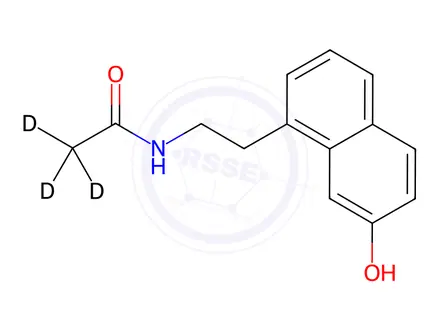 Chemical structure of 7-Desmethyl-Agomelatine D3