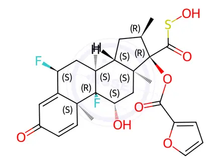 Chemical structure of Fluticasone Propionate Impurity 18