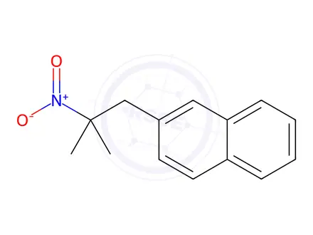 Chemical structure of 2-(2-methyl-2-nitropropyl)Naphthalene