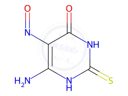 Chemical structure of Methylthiouracil Impurity 28 (C-Nitroso Methylthiouracil Impurity 12)