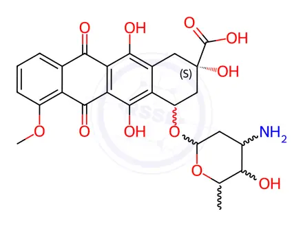 Chemical structure of Doxorubicin Impurity 11