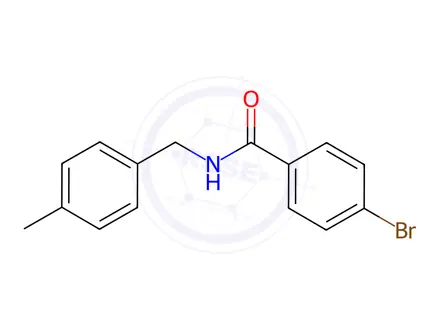 Chemical structure of 4-Bromo-N-(4-methylbenzyl)benzamide